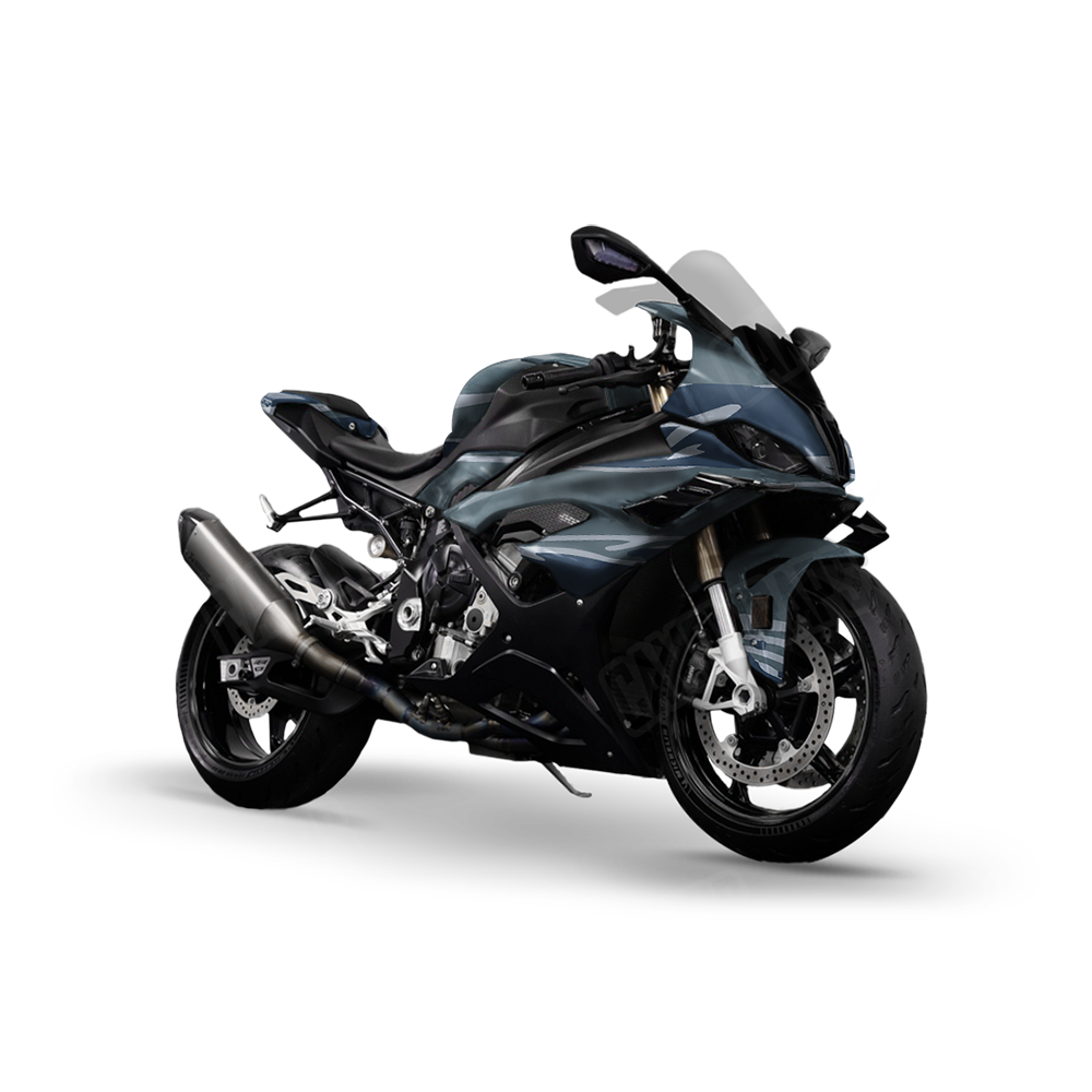 Shredded Navy Sports Bike Wraps