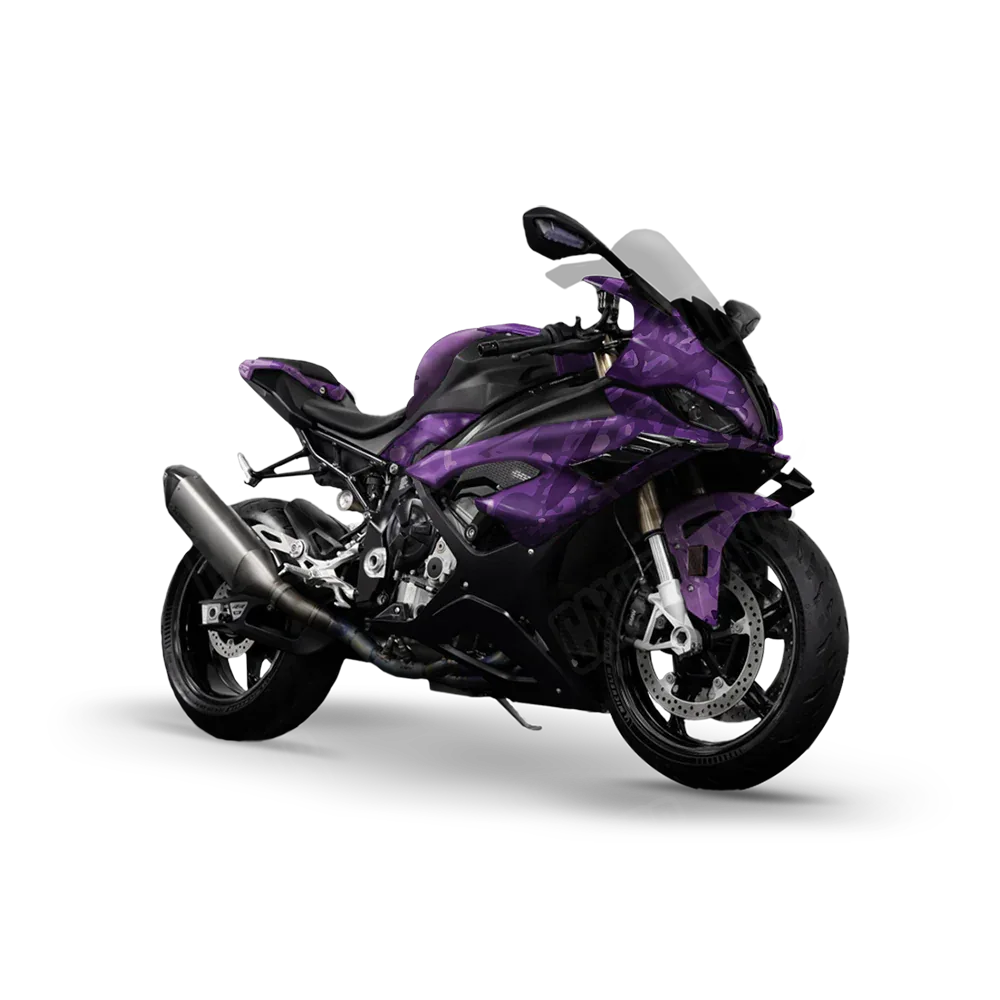 Tire Splatter Elite Purple Sports Bike Wraps
