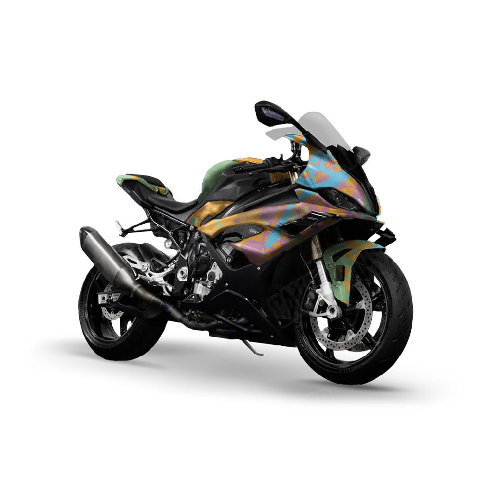 Tire Splatter Sherbert Sports Bike Wraps