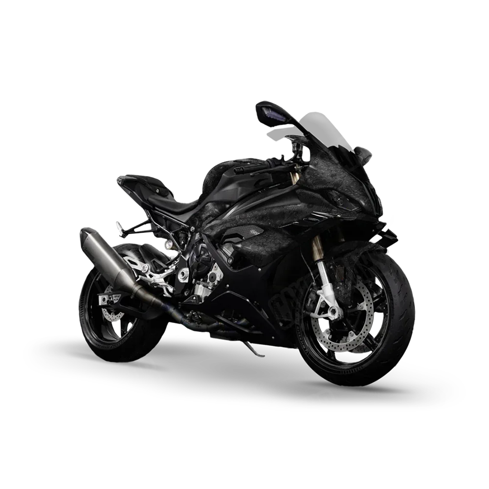 Toadaflage Black Sports Bike Wraps