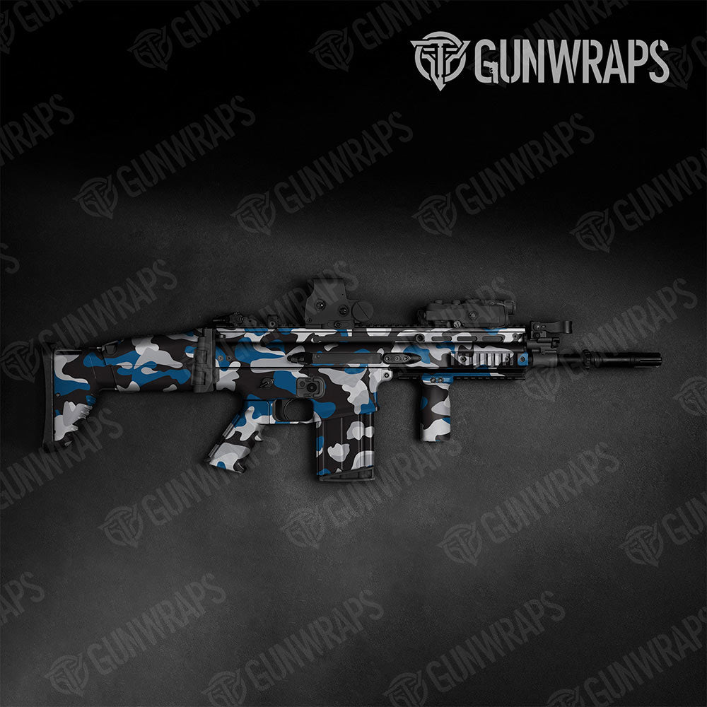 Classic Blue Tiger Tactical Gun Skin Vinyl Wraps