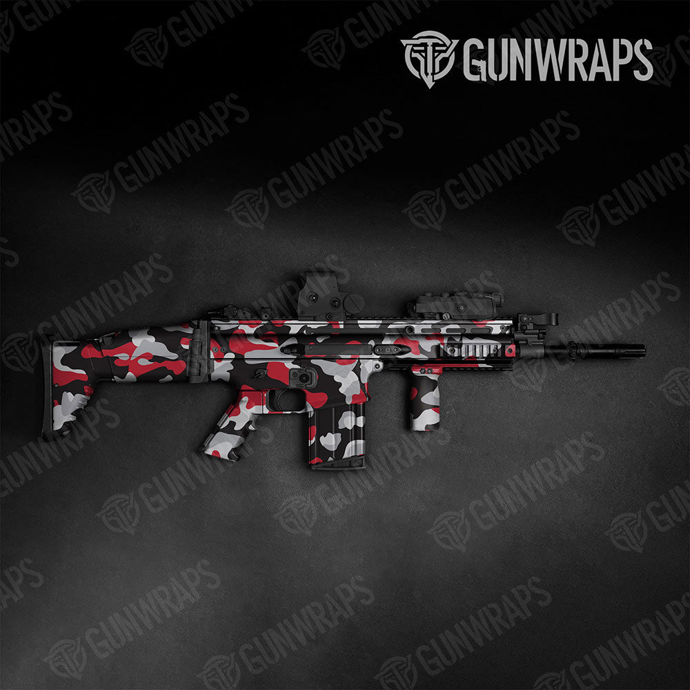 Classic Red Tiger Tactical Gun Skin Vinyl Wraps