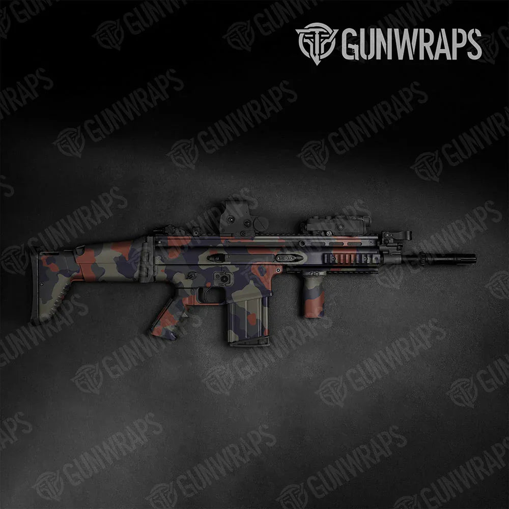 Cumulus Blue Copper Tactical Gun Skin Vinyl Wraps