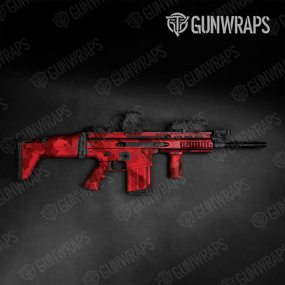Cumulus Elite Red Tactical Gun Skin Vinyl Wraps