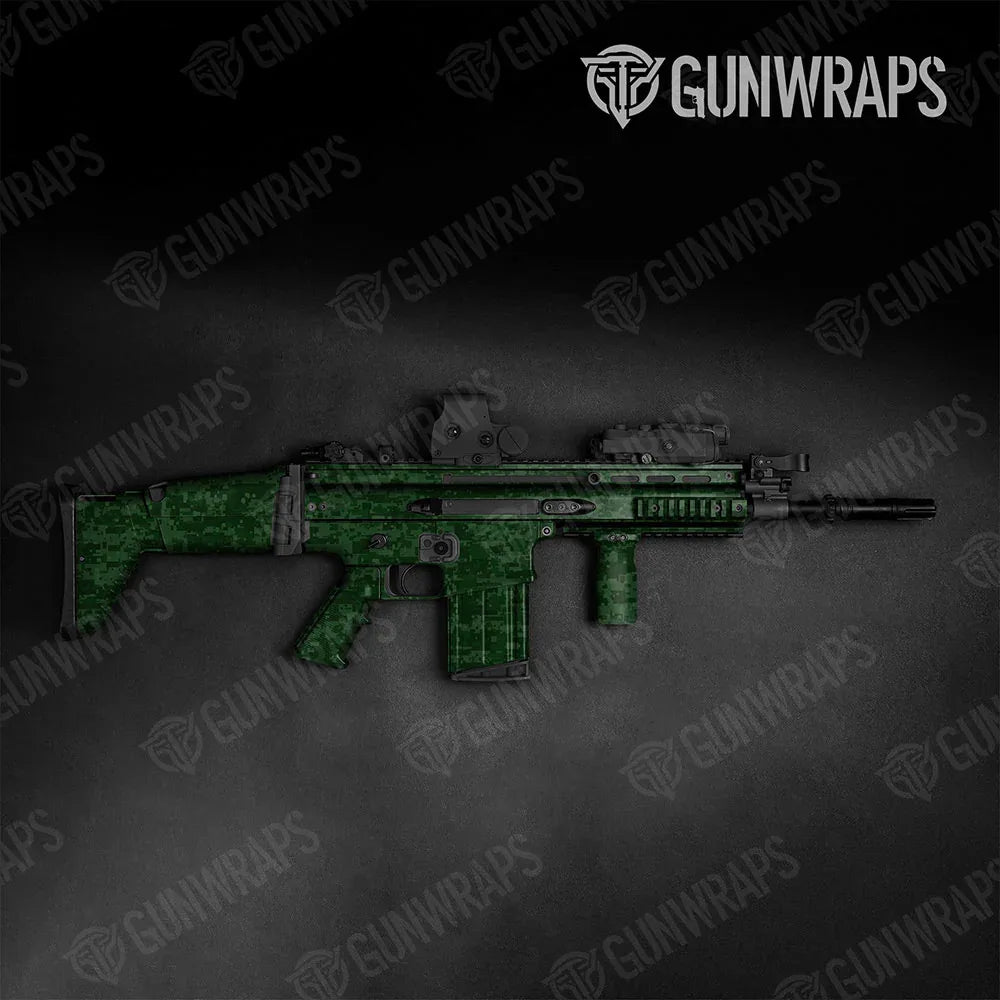 Digital Elite Green Tactical Gun Skin Vinyl Wraps