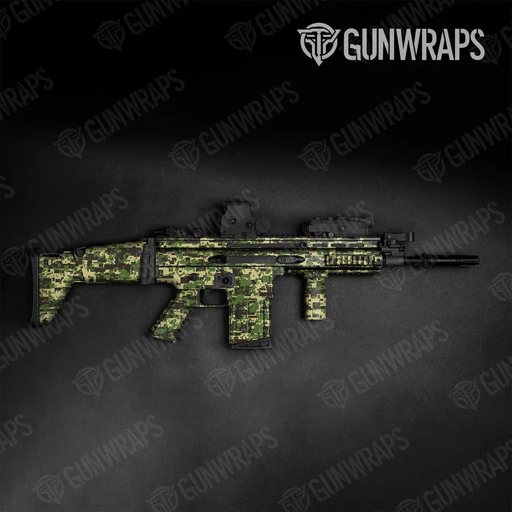 Digital Jungle Tactical Gun Skin Vinyl Wraps