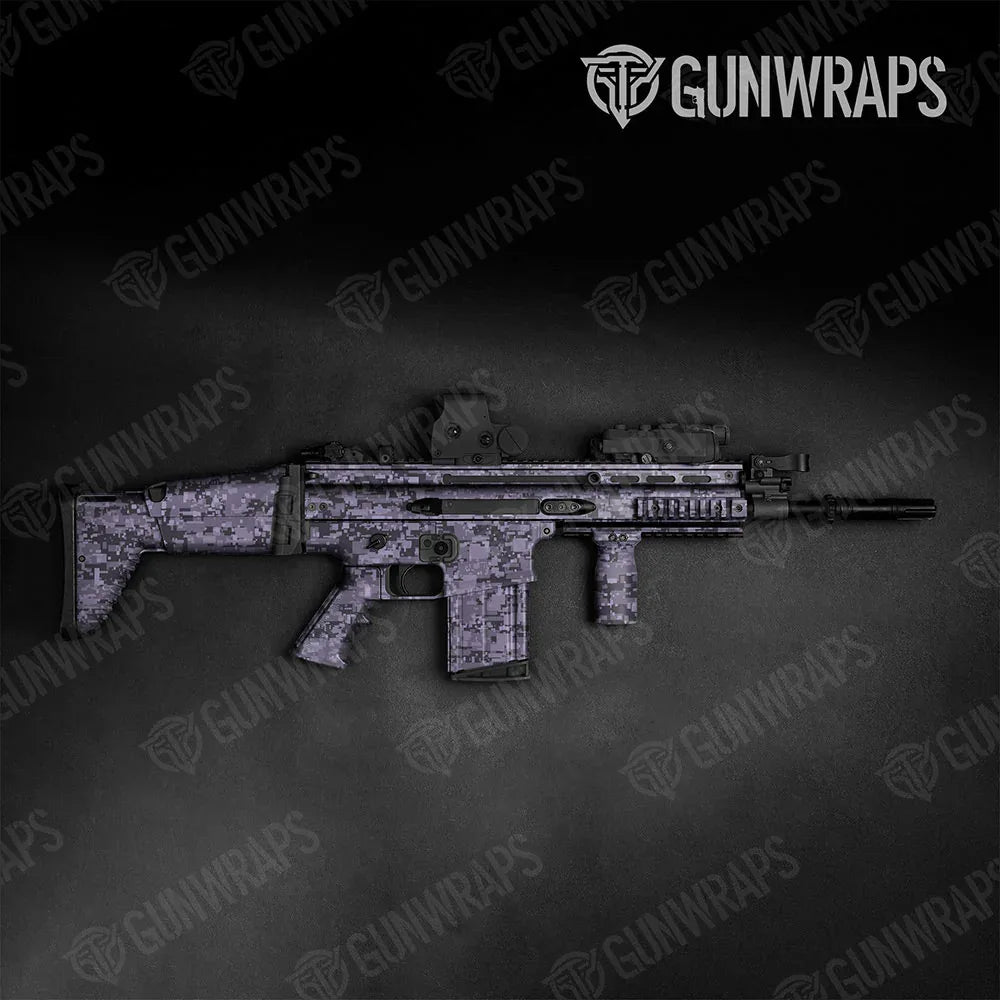 Digital Lilac Tactical Gun Skin Vinyl Wraps
