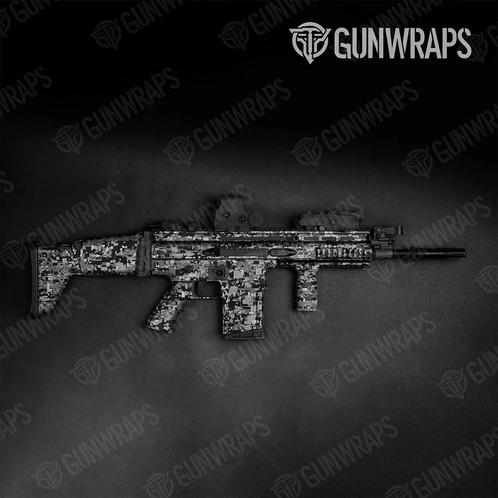 Digital Urban Night Tactical Gun Skin Vinyl Wraps