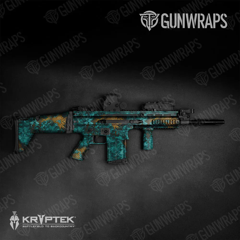 Kryptek Turquoise Tactical Gun Skin Vinyl Wraps
