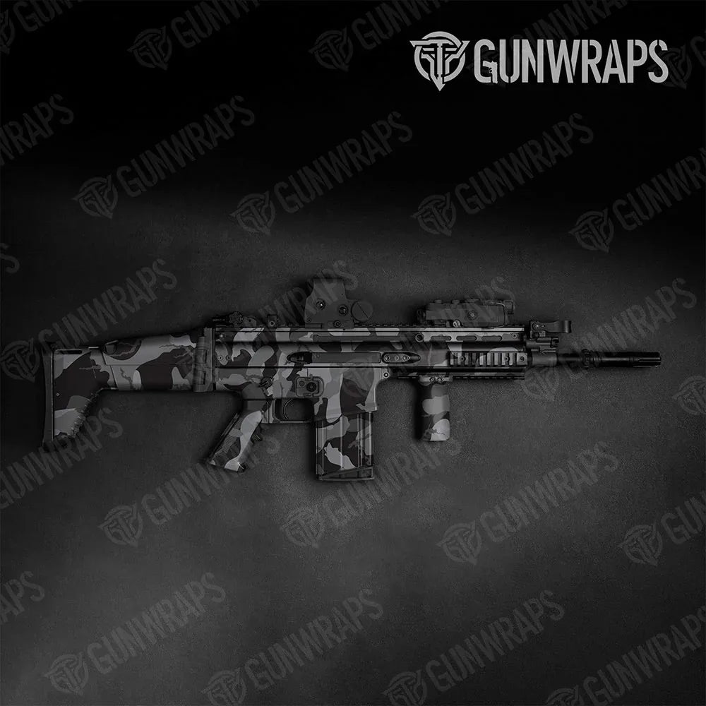 Ragged Midnight Tactical Gun Skin Vinyl Wraps