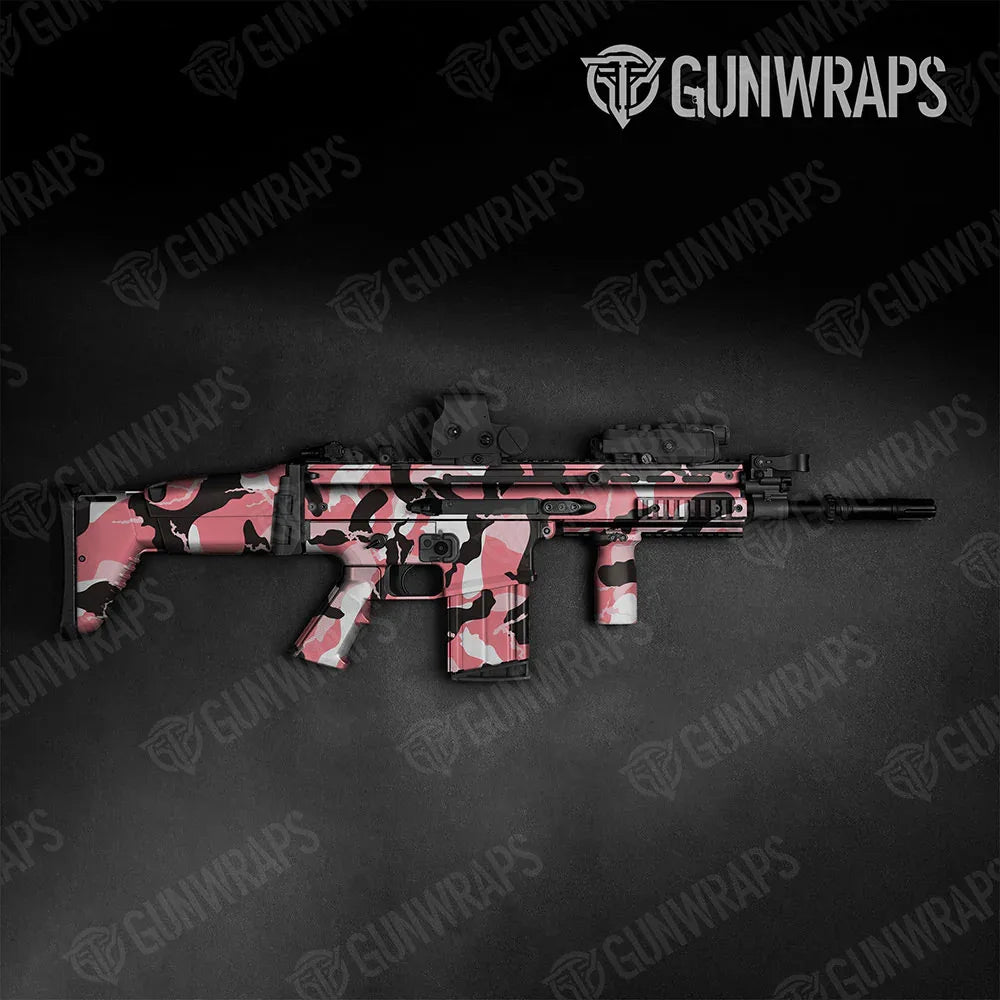 Ragged Pink Tactical Gun Skin Vinyl Wraps