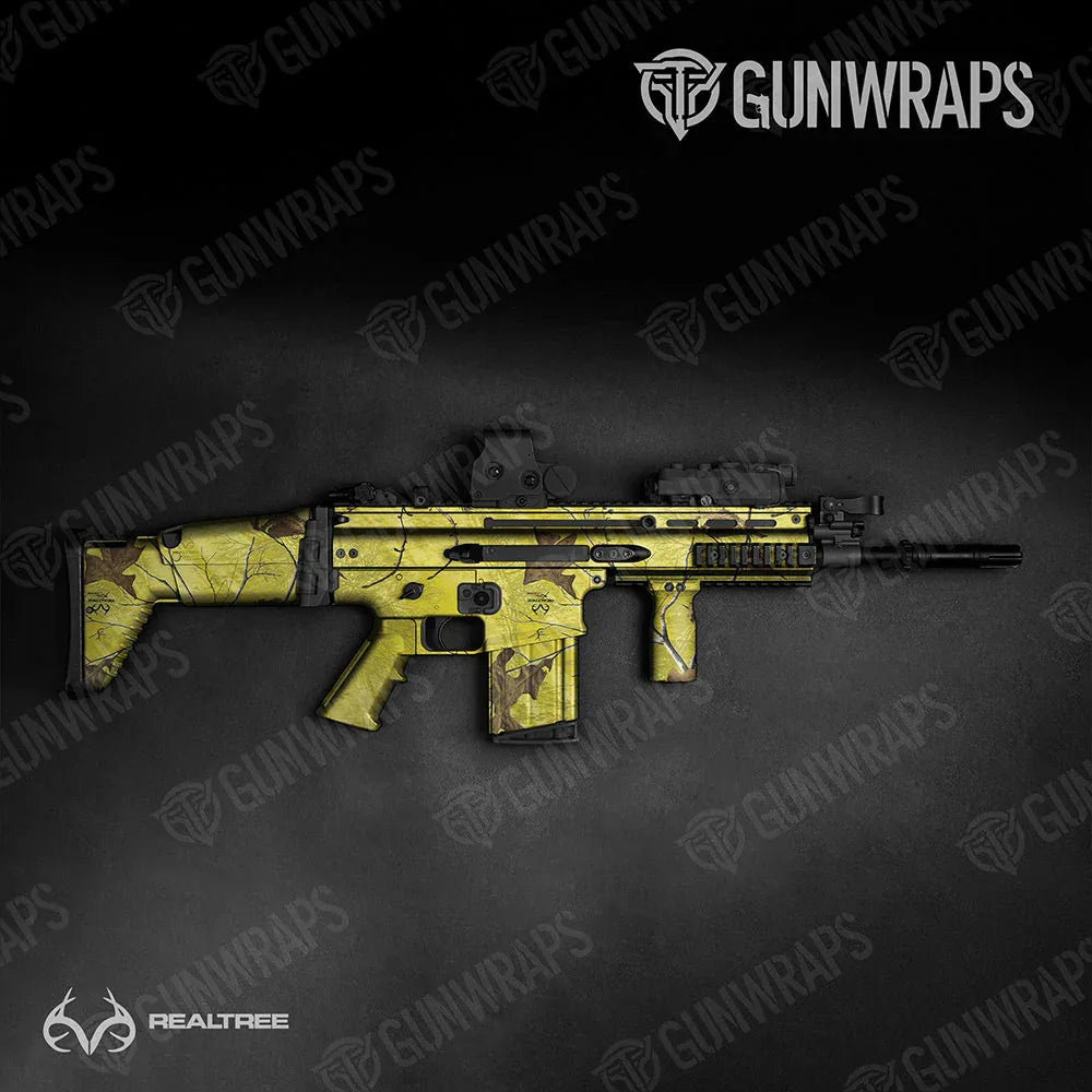 Realtree XTRA Colors Yellow Tactical Gun Skin Vinyl Wraps