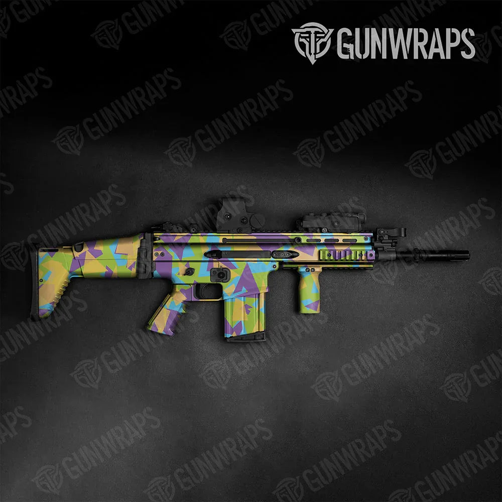 Shattered Carnival Tactical Gun Skin Vinyl Wraps