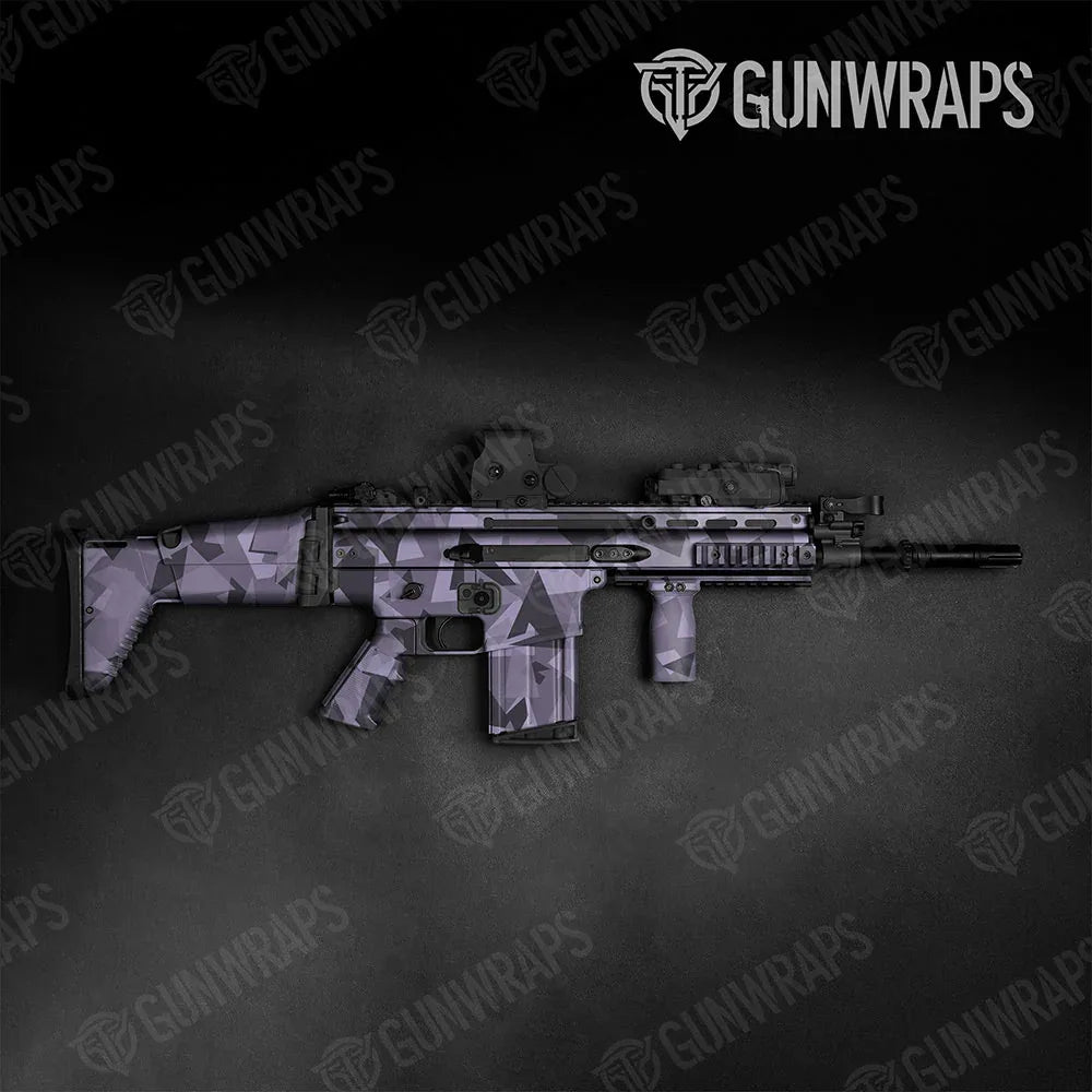 Shattered Lilac Tactical Gun Skin Vinyl Wraps