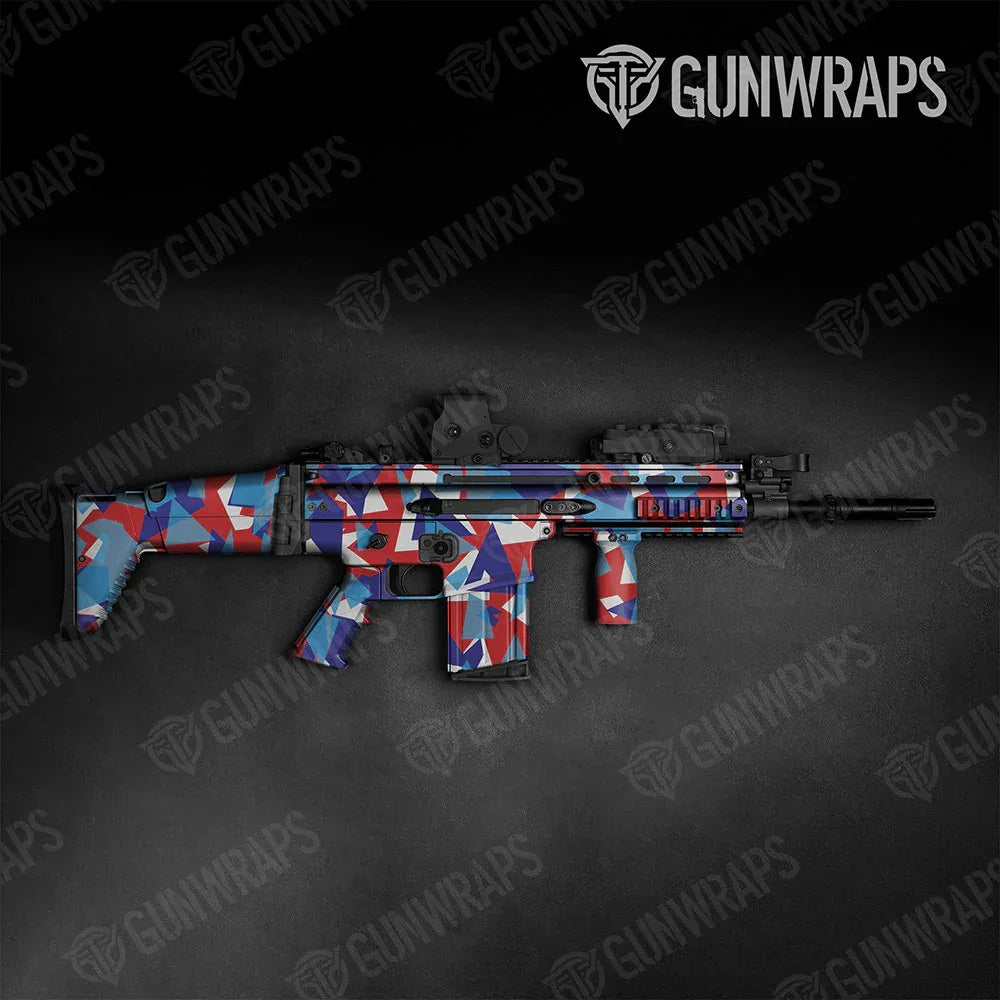 Shattered M Series Tactical Gun Skin Vinyl Wraps