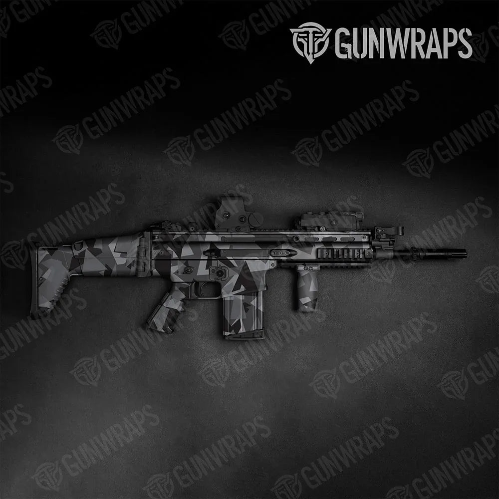 Shattered Midnight Tactical Gun Skin Vinyl Wraps