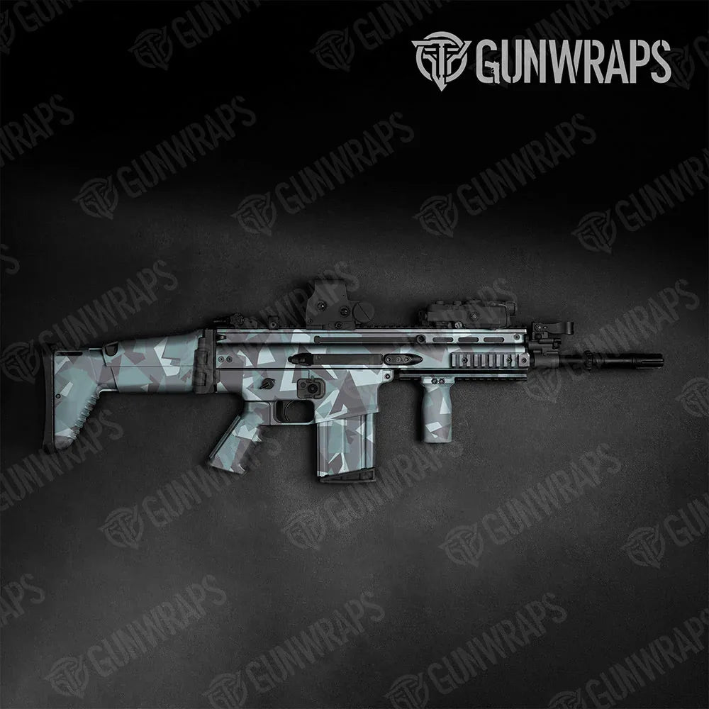 Shattered Overcast Tactical Gun Skin Vinyl Wraps