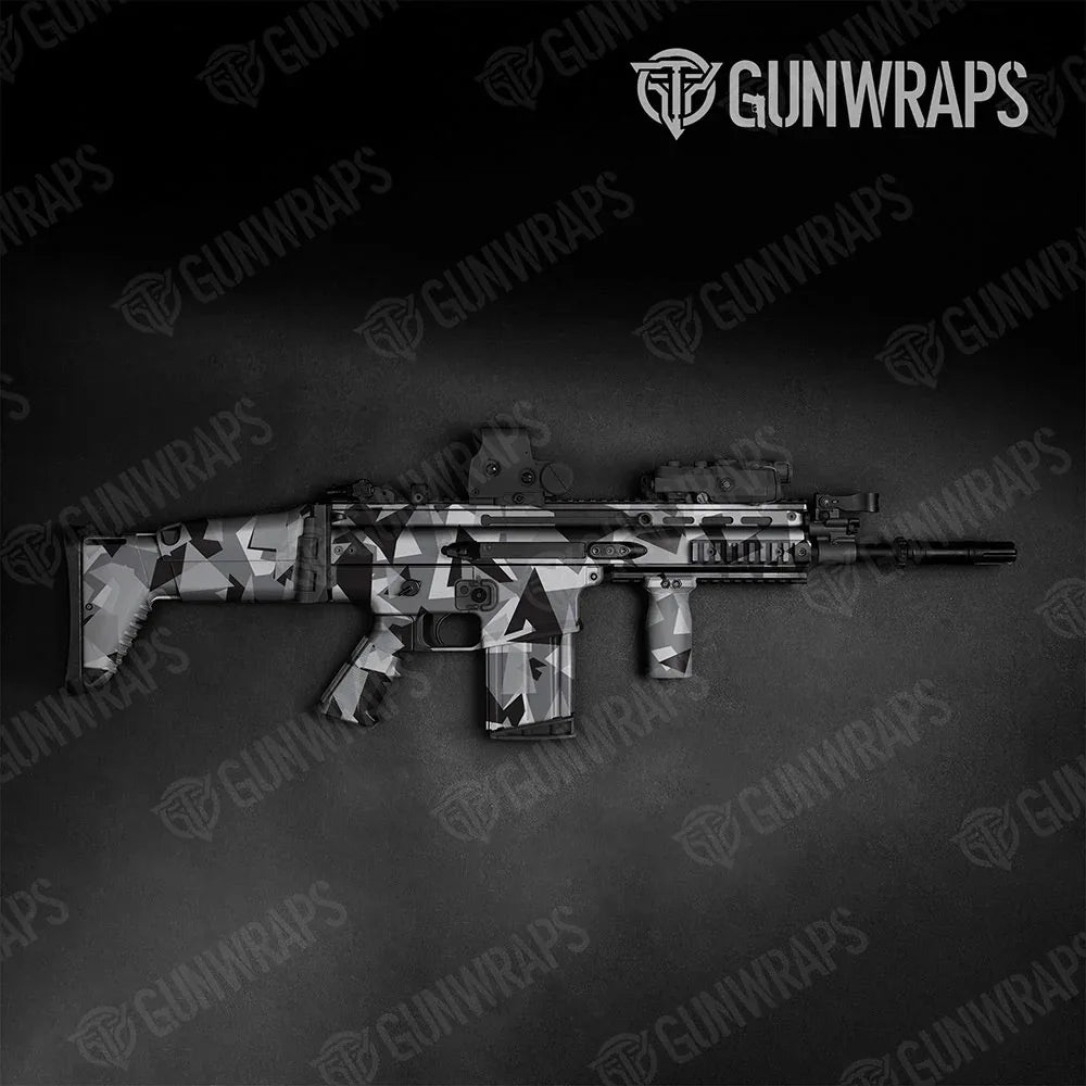 Shattered Urban Night Tactical Gun Skin Vinyl Wraps