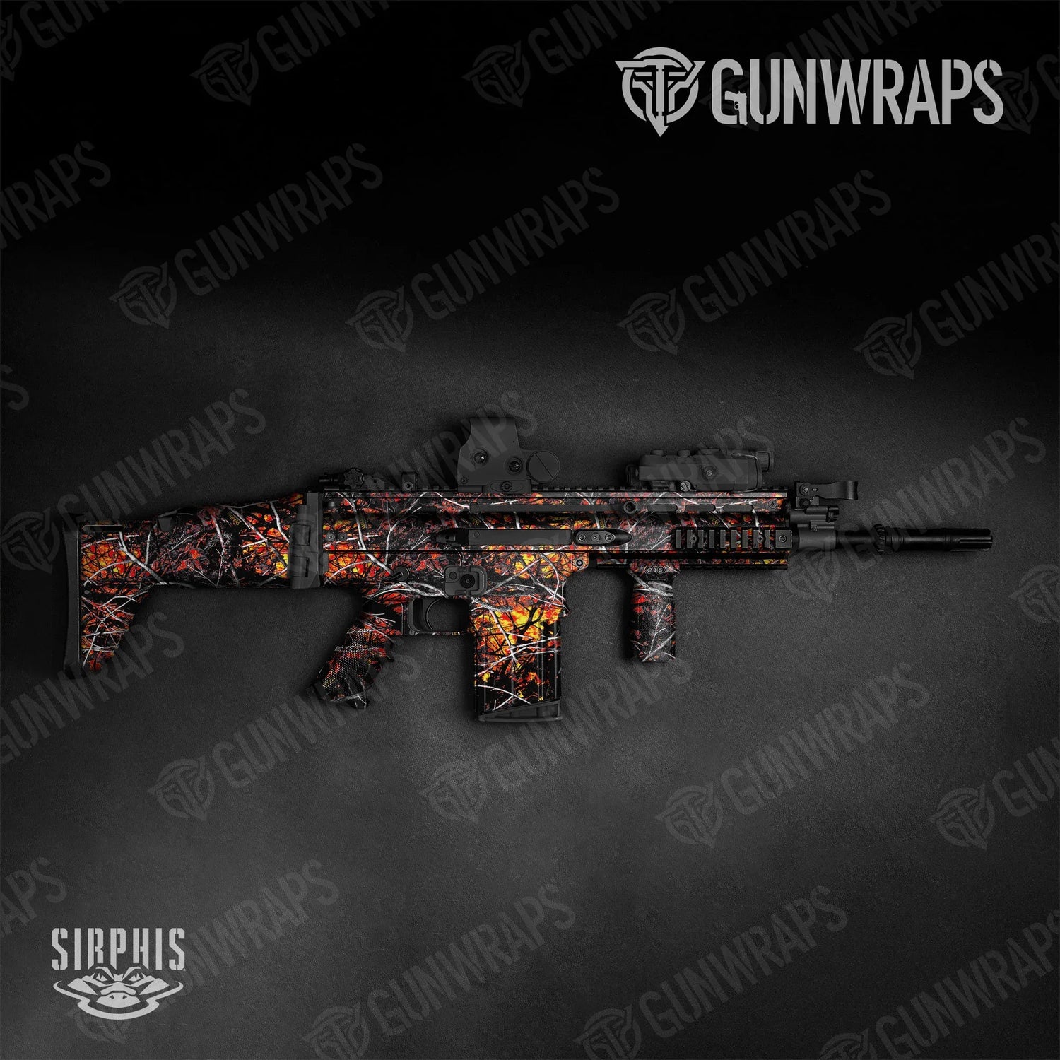 Sirphis Wildfire Tactical Gun Skin Vinyl Wraps