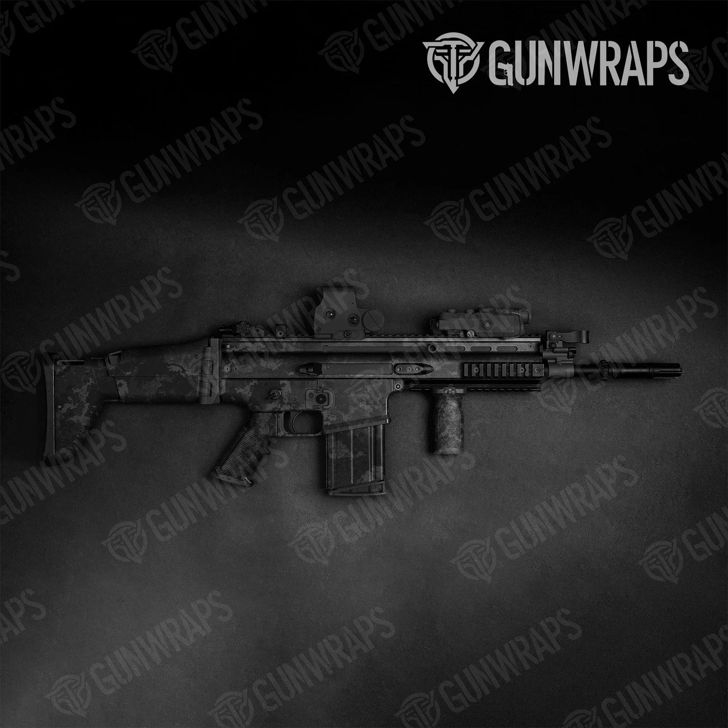 Veil Tac Black Tactical Gun Skin Vinyl Wraps
