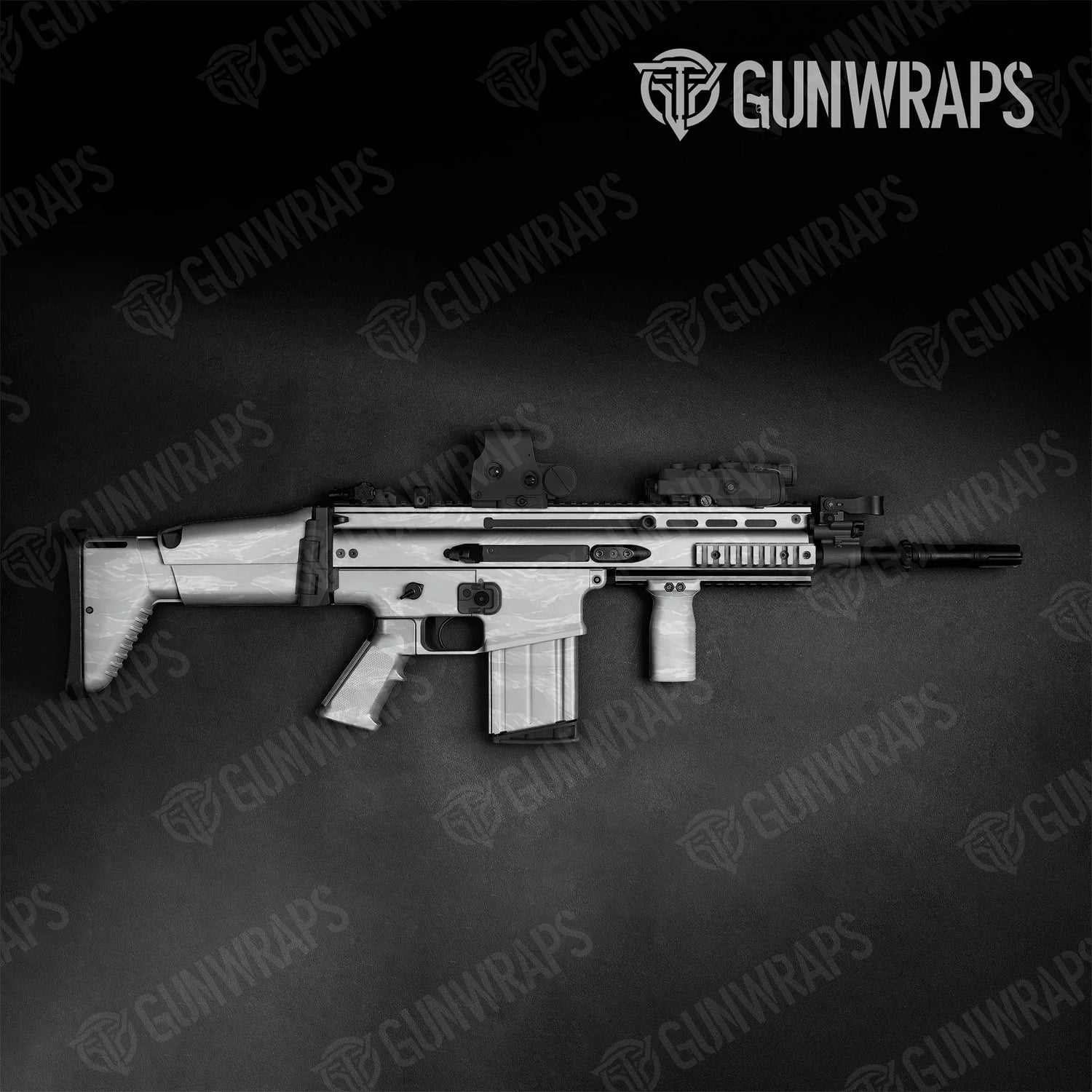 Vietnam Tiger Stripe Elite White Tactical Gun Skin Vinyl Wraps