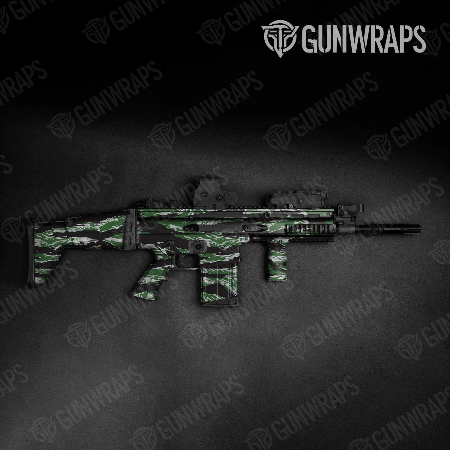 Vietnam Tiger Stripe Green Tiger Tactical Gun Skin Vinyl Wraps