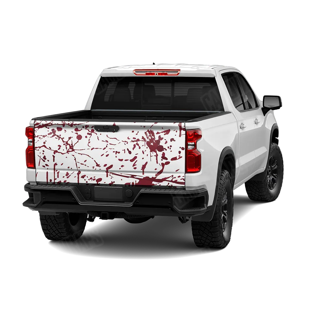 Bloodbath White Tailgate Wraps