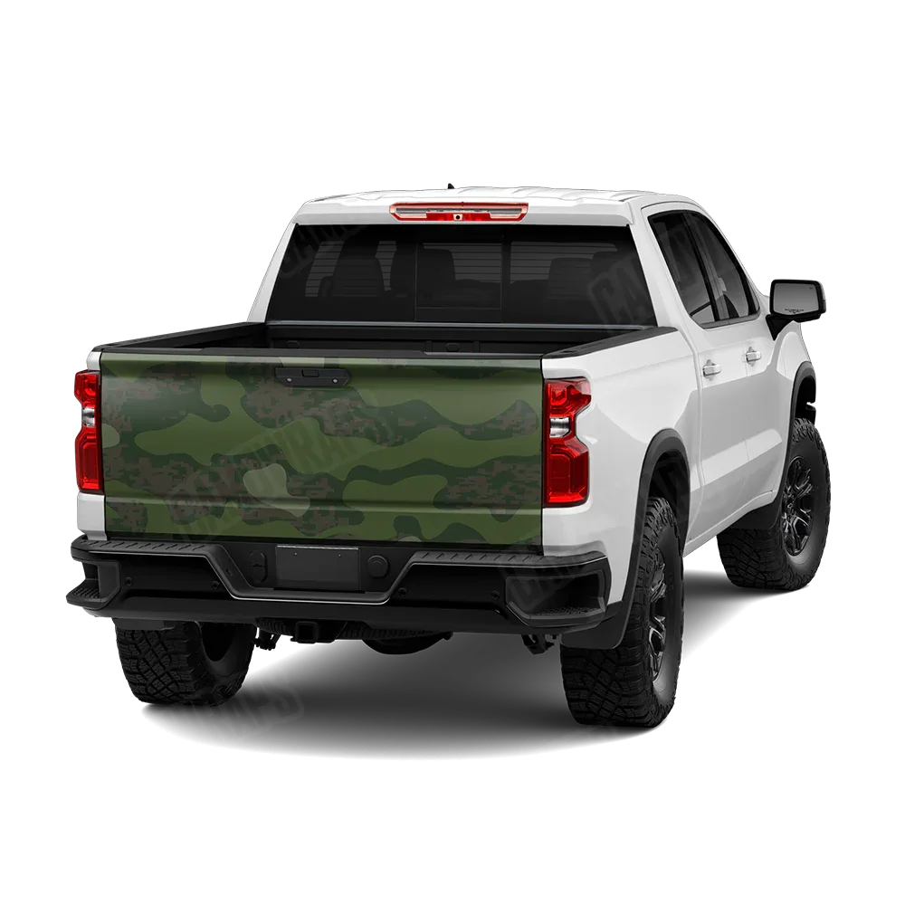 Compound Army Dark Green Tailgate Wraps