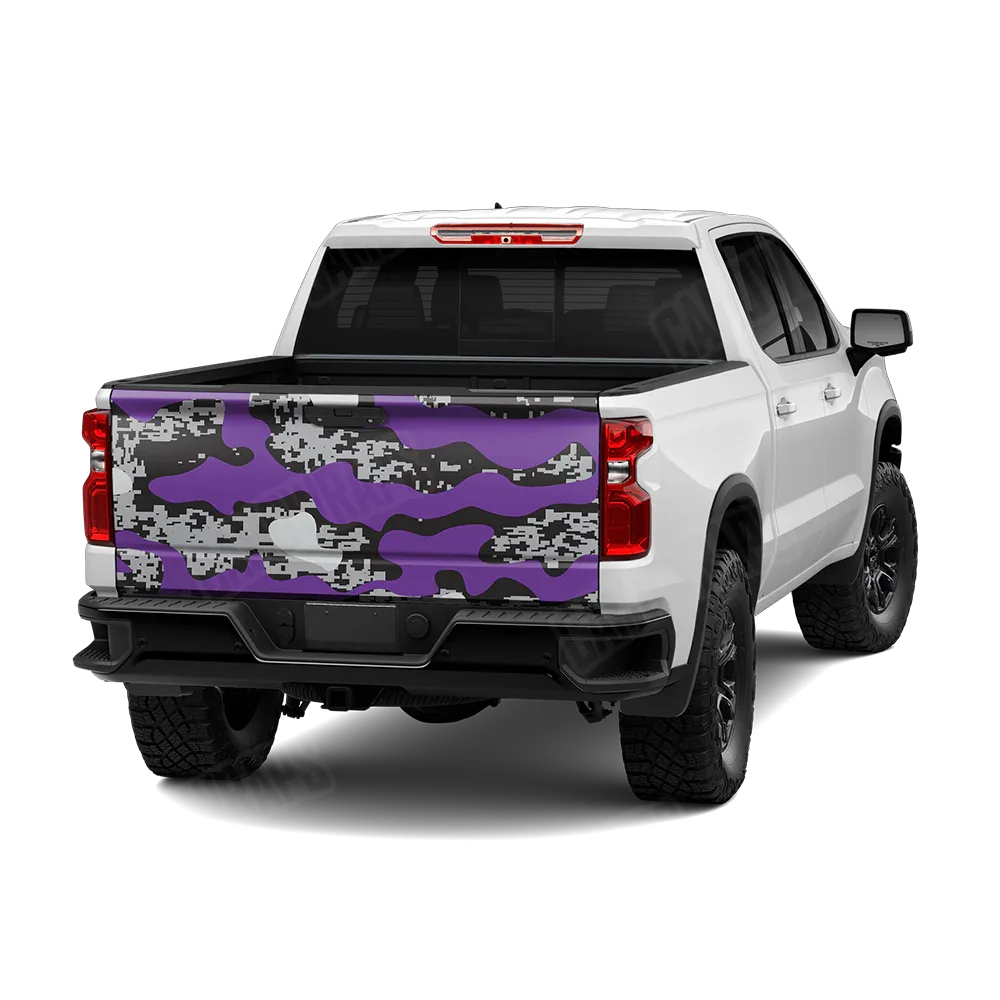 Compound Purple Tiger Tailgate Wraps