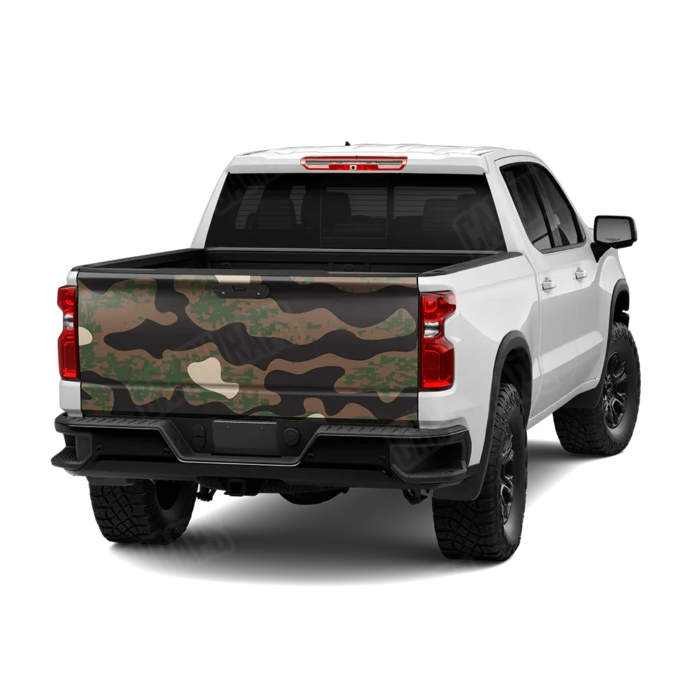 Compound Woodland Tailgate Wraps