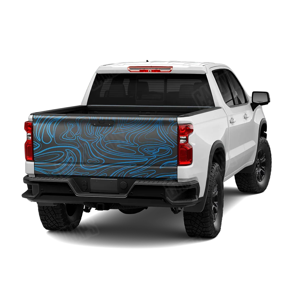 Damascus Blue Tailgate Wraps