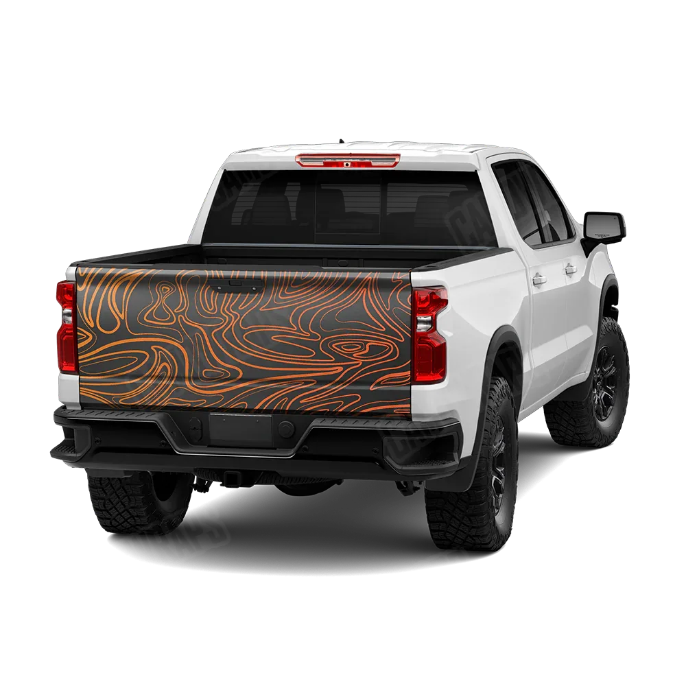 Damascus Orange Tailgate Wraps