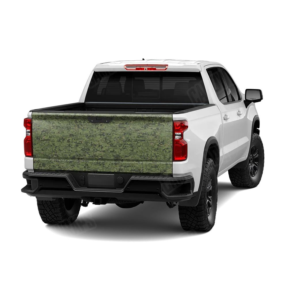 Digital Army Green Tailgate Wraps
