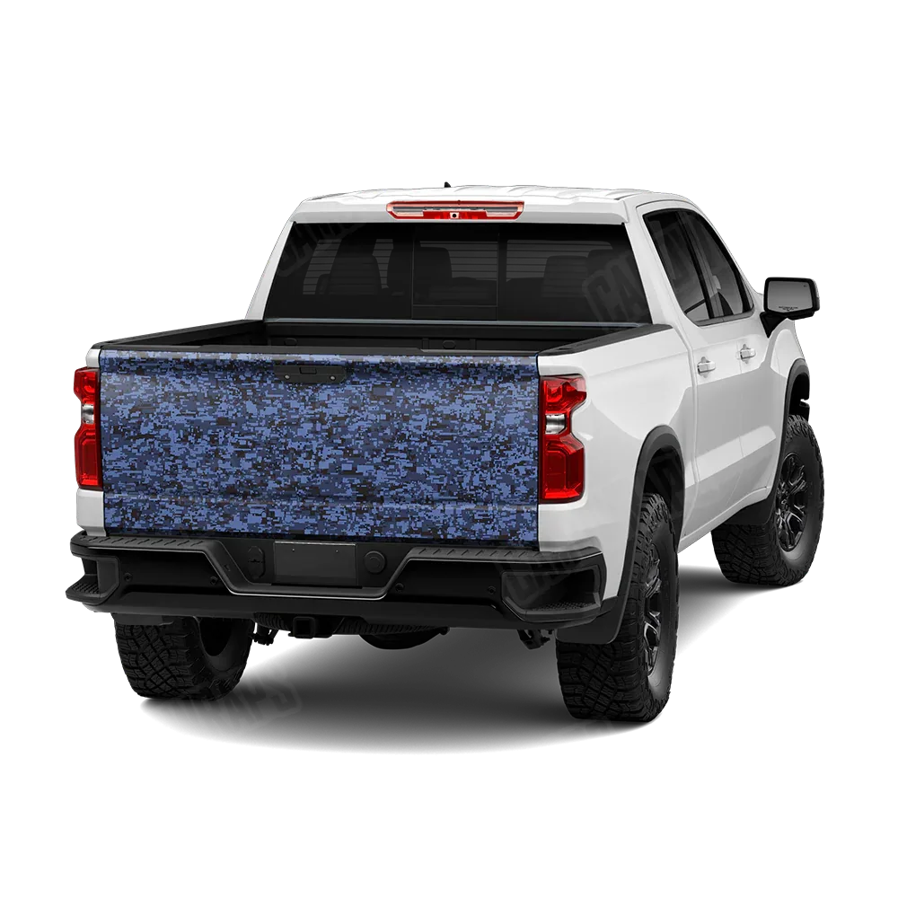Digital Blue Midnight Tailgate Wraps