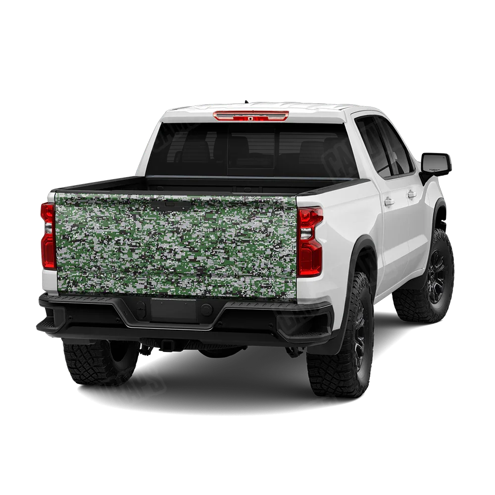 Digital Green Tiger Tailgate Wraps