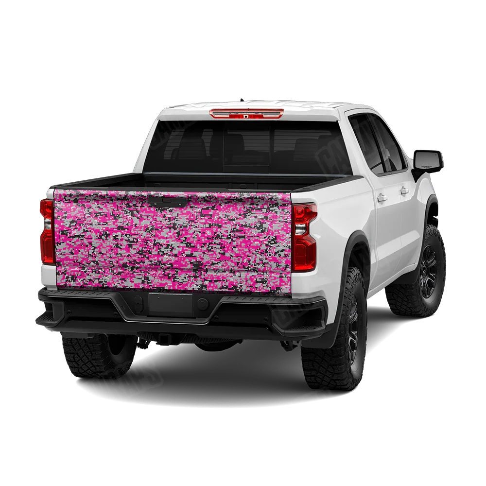 Digital Magenta Tiger Tailgate Wraps