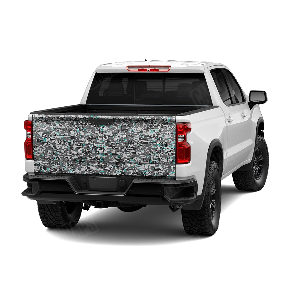Digital Urban Tiffany Blue Tailgate Wraps