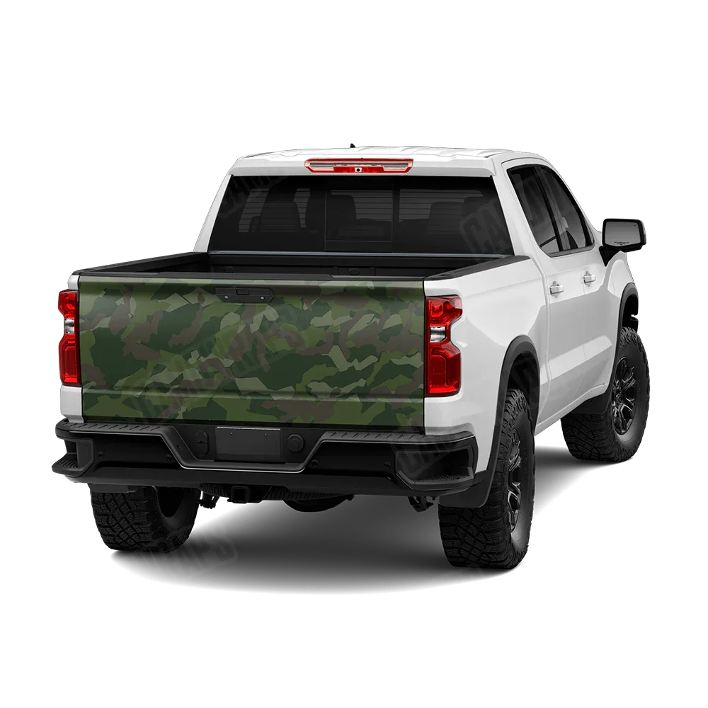 Erratic Army Dark Green Tailgate Wraps