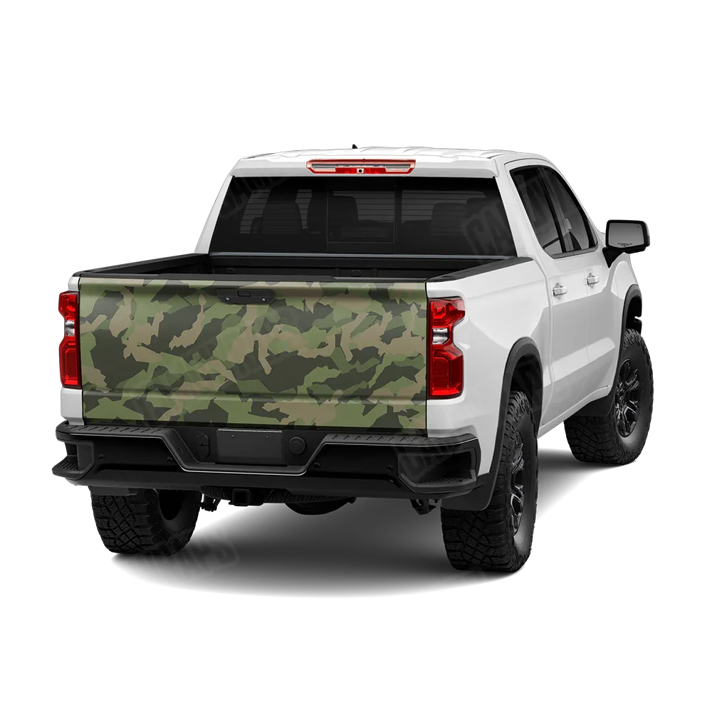 Erratic Army Green Tailgate Wraps