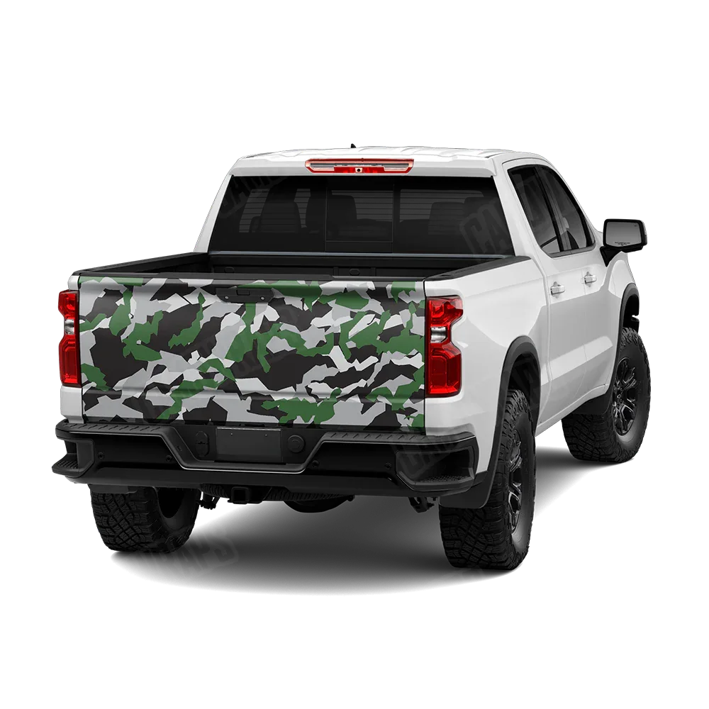 Erratic Green Tiger Tailgate Wraps