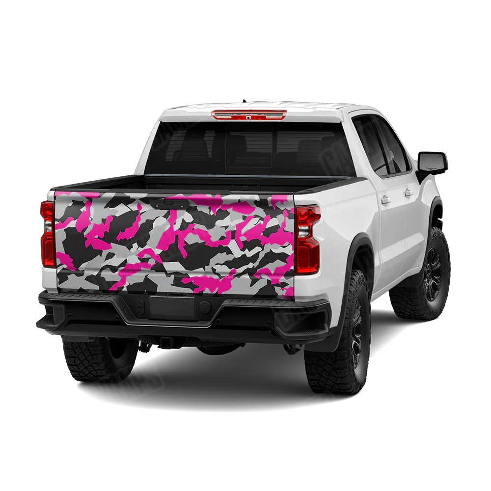 Erratic Magenta Tiger Tailgate Wraps