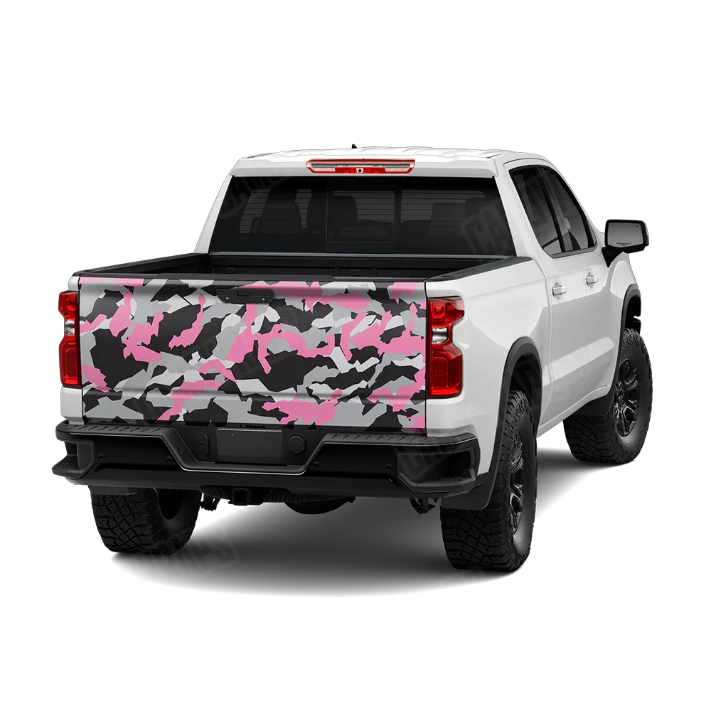 Erratic Pink Tiger Tailgate Wraps