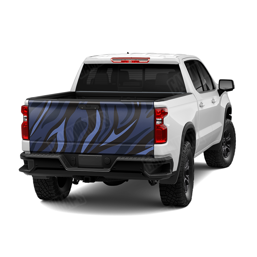 Fun Stripe Blue Midnight Tailgate Wraps