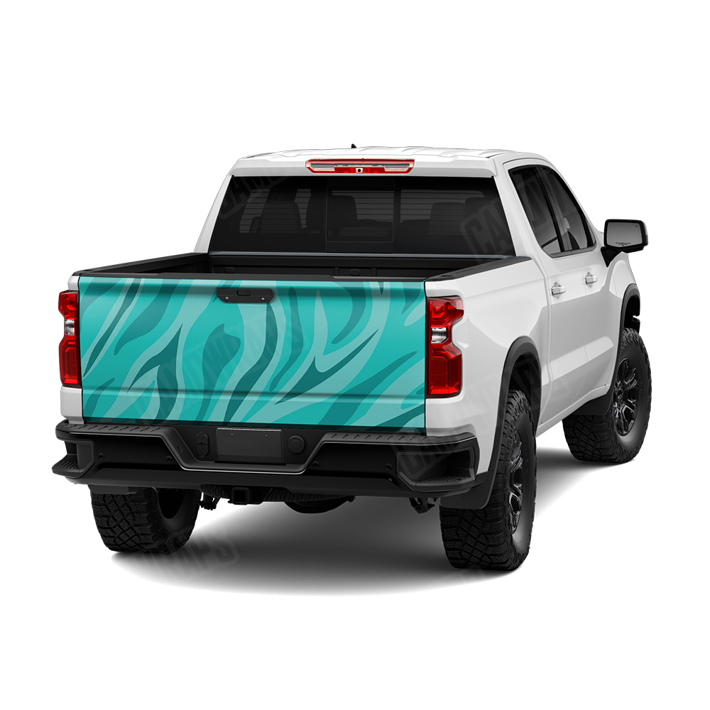 Fun Stripe Elite Tiffany Blue Tailgate Wraps