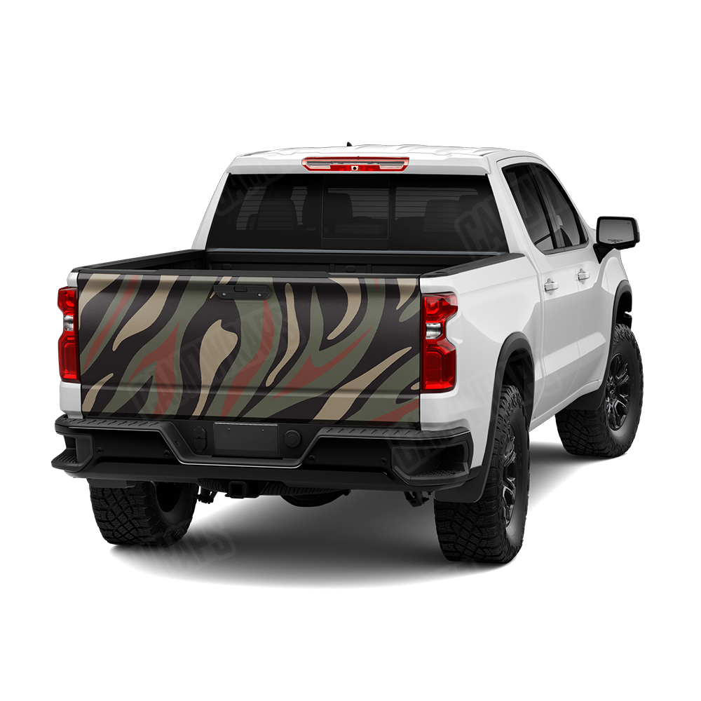Fun Stripe Militant Copper Tailgate Wraps