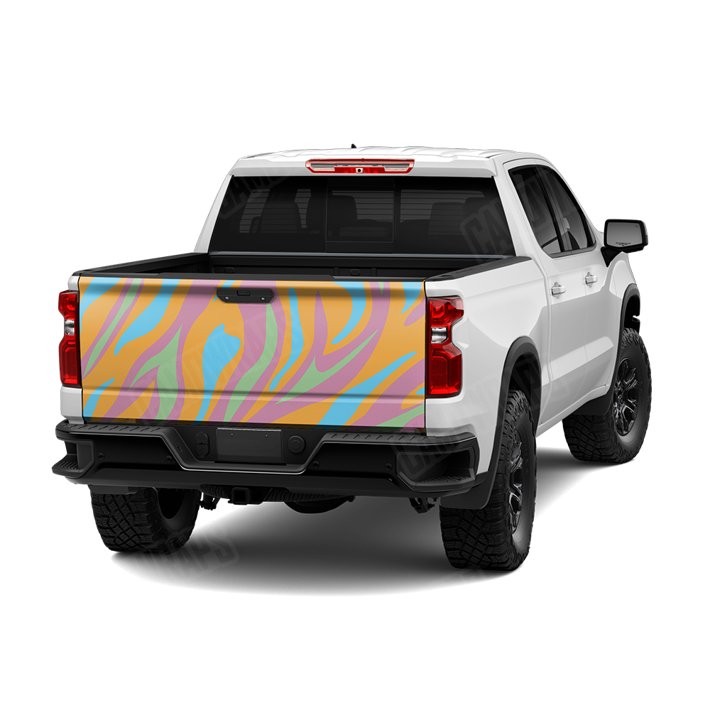Fun Stripe Sherbert Tailgate Wraps