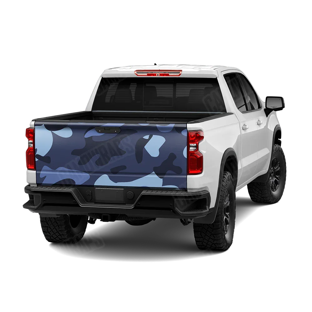 Classic Blue Urban Night Tailgate Wraps