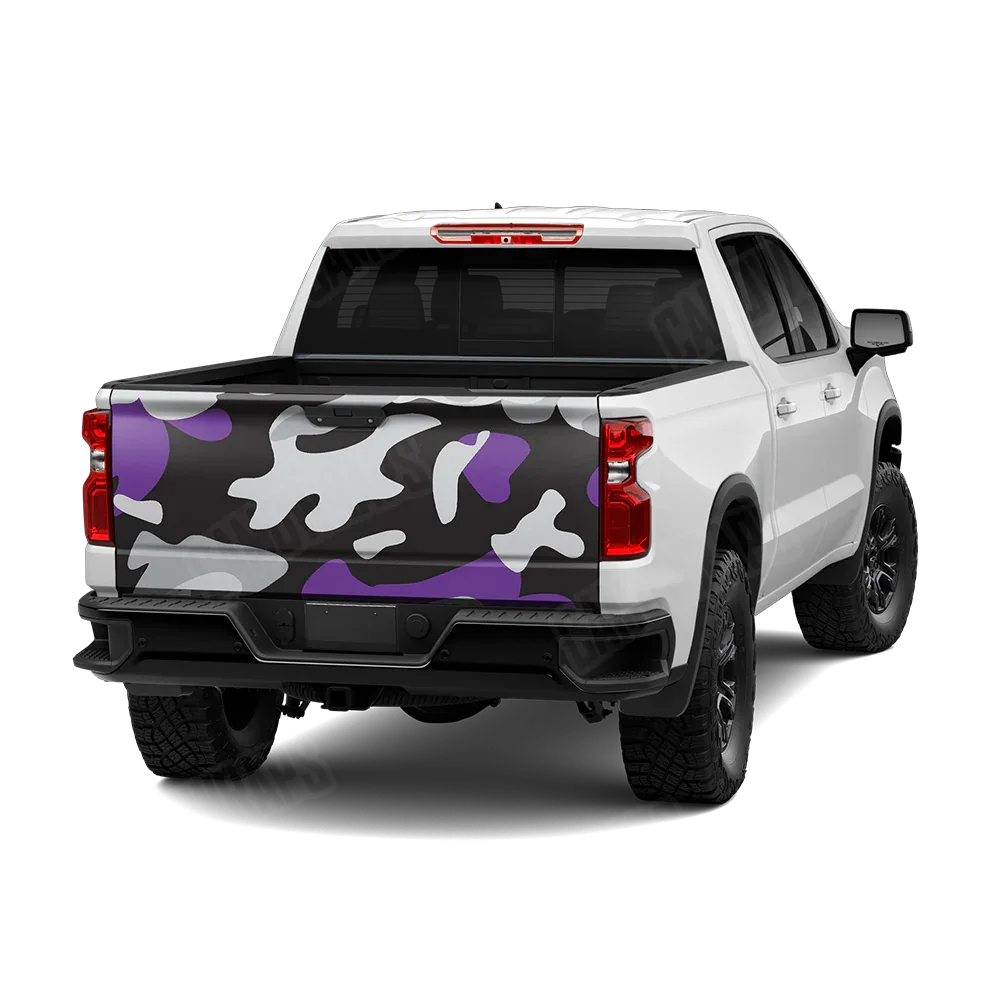 Classic Purple Tiger Tailgate Wraps