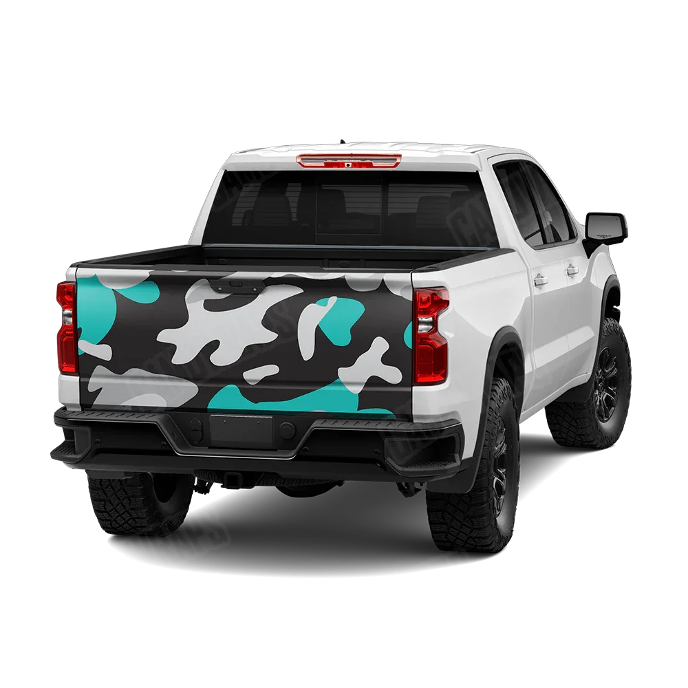 Classic Tiffany Blue Tiger Tailgate Wraps