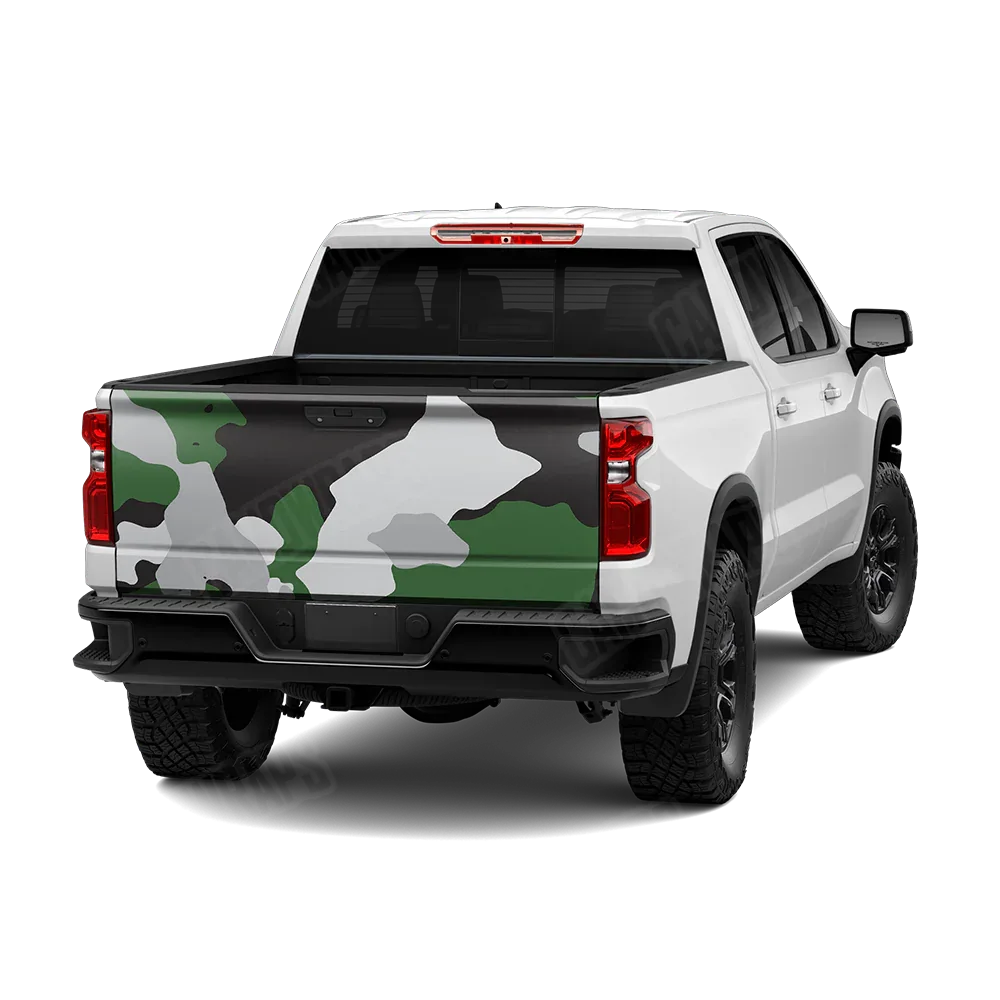 Cumulus Green Tiger Tailgate Wraps